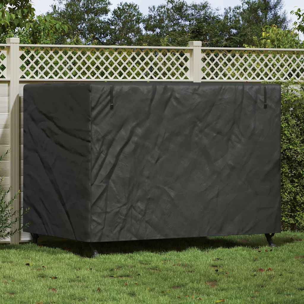 Outdoor Swing Cover Black 220 x 125 x 170 cm 600D Oxford Fabric